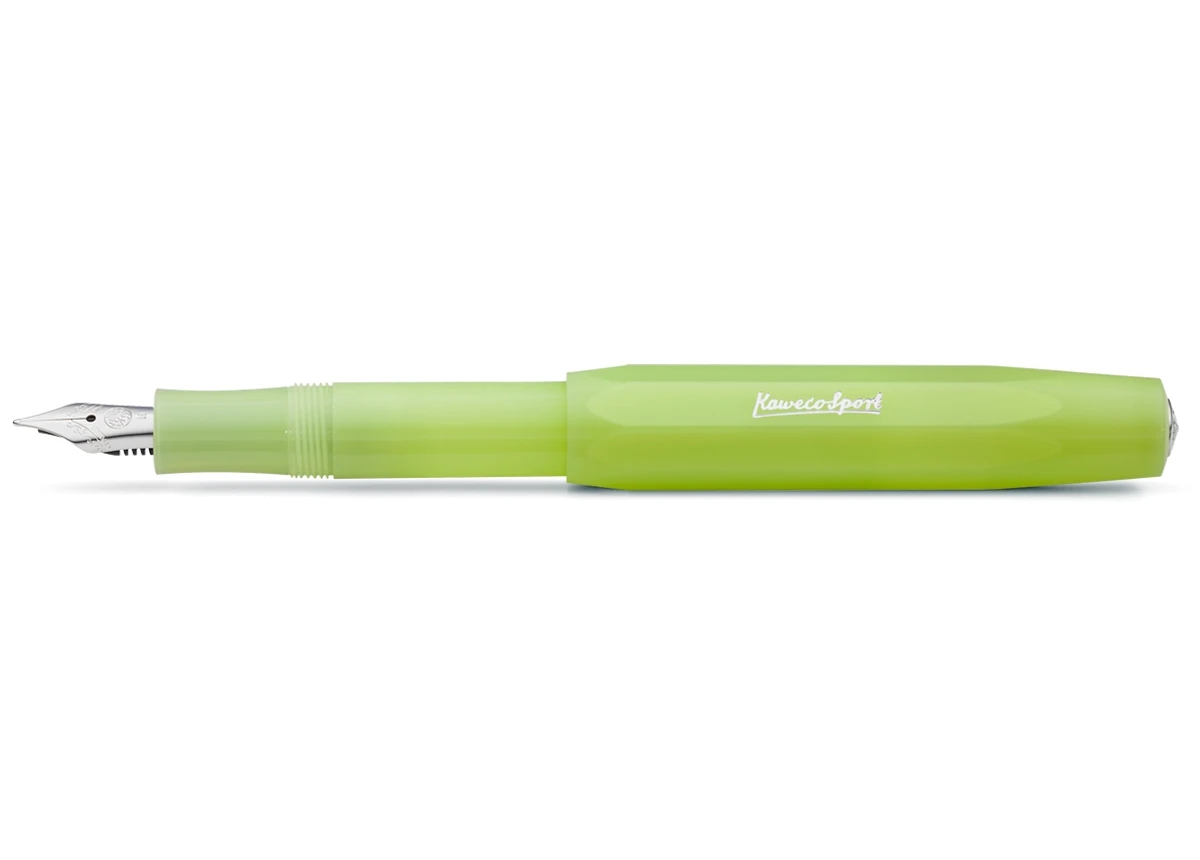 Kaweco FROSTED SPORT Füllhalter Fine Lime 1 Kaweco FROSTED SPORT Füllhalter Fine Lime